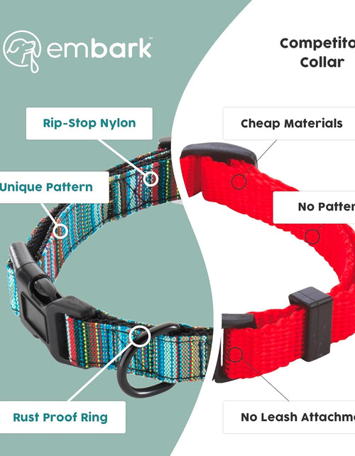 Load image into Gallery viewer, Embark Urban Dog Collar – Dog Collar Stylish &amp; Durable Nylon Dog Collar for Large Dogs, Small Dogs &amp; Medium Dogs.Comfortable Pet Collar Strong Buckles for Any Size Breed |Puppy Collars|
