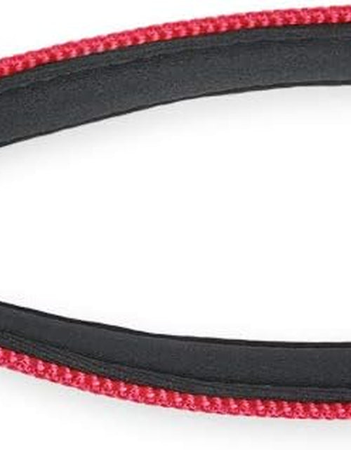 Load image into Gallery viewer, Traffic Nylon 18 Inches Short Leash with Soft Neoprene Padded Handle for Giant Large Medium Boy and Girl Dogs - Professional Training, Daily Use Walking. (Red)
