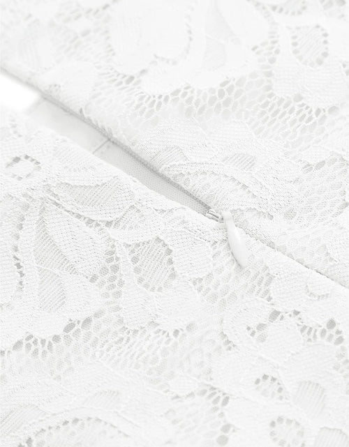 Load image into Gallery viewer, Women'S Halter Floral Lace Cocktail Party Dress Hi-Lo Bridesmaid Dress
