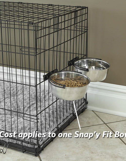 Load image into Gallery viewer, Snap'Y Fit Stainless Steel Food Bowl/Pet Bowl for Dogs &amp; Cats
