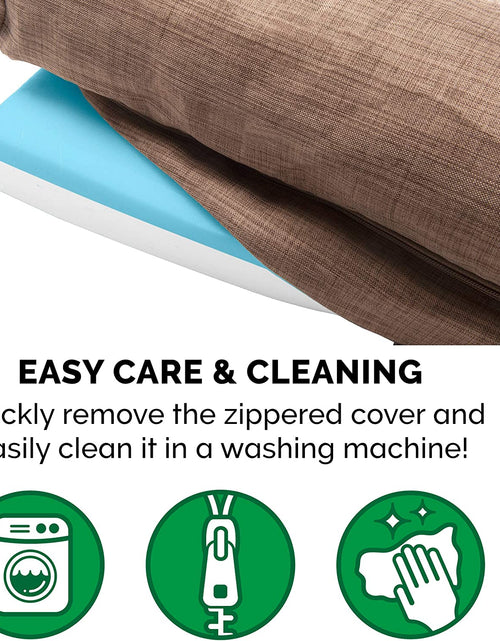 Load image into Gallery viewer, Orthopedic, Cooling Gel, and Memory Foam Pet Beds for Small, Medium, and Large Dogs and Cats - Luxe Perfect Comfort Sofa Dog Bed, Performance Linen Sofa Dog Bed, and More
