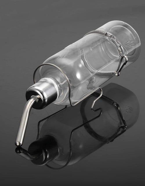 Load image into Gallery viewer, Pet Feeder Automatic Pet Water Dispenser Practical Parrot Water Drinking Feeding Bottle with Stainless Steel Ball Nipple (S)
