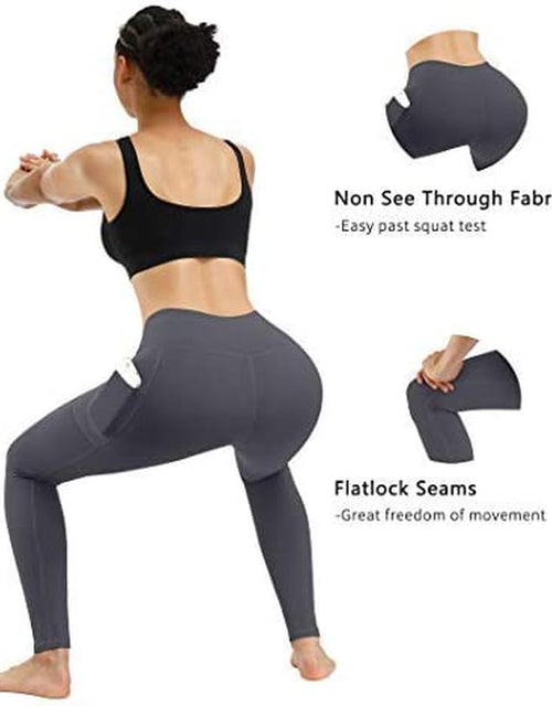 Load image into Gallery viewer, 3 Pack High Waist Yoga Pants,Yoga Pants for Women Tummy Control Workout Pants 4 Way Stretch Leggings with Pockets
