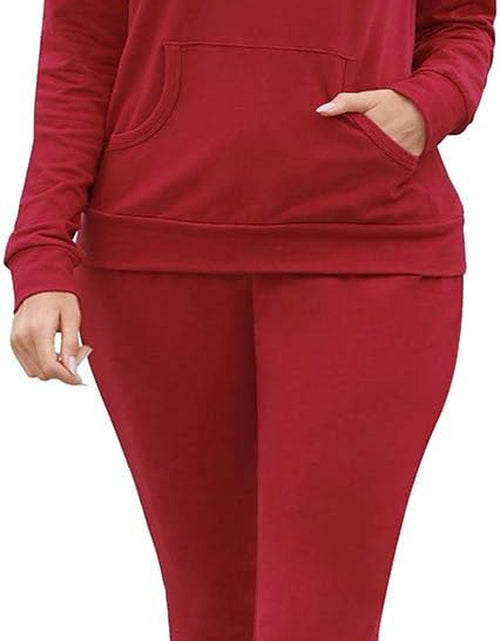 Load image into Gallery viewer, Women Pullover Hoodie Pockets Sweatpants Sport Jogger Sweatsuit
