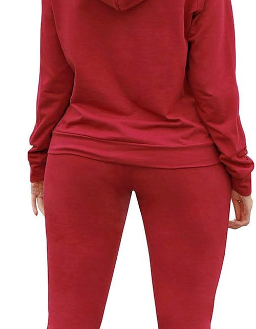 Load image into Gallery viewer, Women Pullover Hoodie Pockets Sweatpants Sport Jogger Sweatsuit
