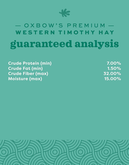 Load image into Gallery viewer, Animal Health Western Timothy Hay - All Natural Hay for Rabbits, Guinea Pigs, Chinchillas, Hamsters &amp; Gerbils -Veterinarian Recommended- Grown in the USA-90 Oz.
