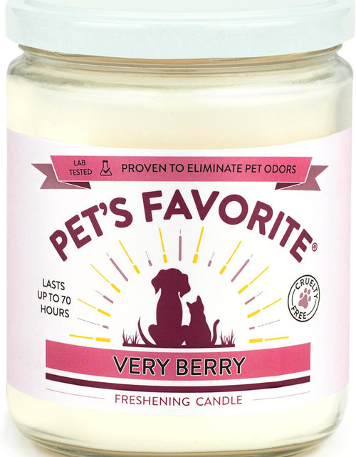 Load image into Gallery viewer, - Tested &amp; Proven - Odor Eliminating Candle, Pet-Friendly Scented Candle, in 4 Great Fragrances – 70-Hour Burn Time, Cotton Wick (Very Berry, Pack of 1)
