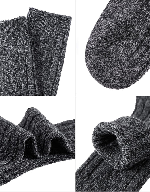 Load image into Gallery viewer, Womens 5 Pairs Soft Thick Comfort Casual Cotton Warm Wool Crew Winter Socks
