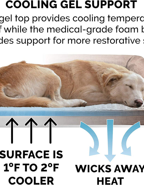 Load image into Gallery viewer, Orthopedic, Cooling Gel, and Memory Foam Pet Beds for Small, Medium, and Large Dogs and Cats - Luxe Perfect Comfort Sofa Dog Bed, Performance Linen Sofa Dog Bed, and More
