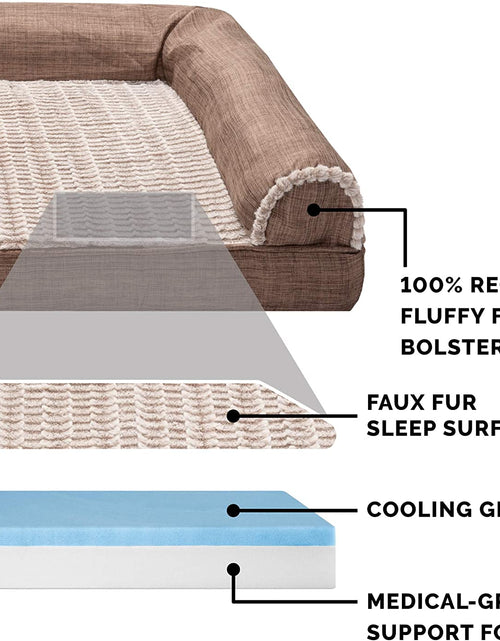 Load image into Gallery viewer, Orthopedic, Cooling Gel, and Memory Foam Pet Beds for Small, Medium, and Large Dogs and Cats - Luxe Perfect Comfort Sofa Dog Bed, Performance Linen Sofa Dog Bed, and More
