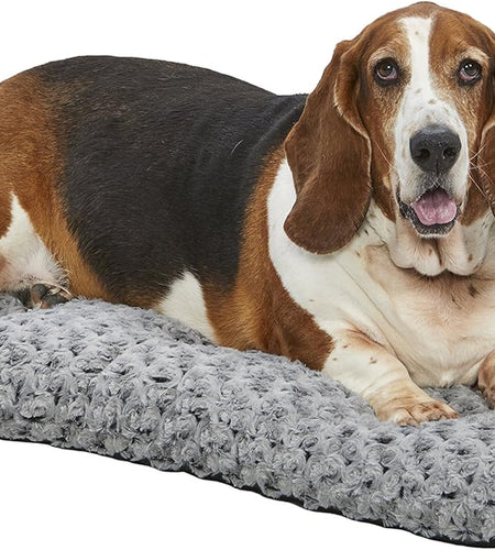Deluxe Dog Beds Super Plush Dog & Cat Beds Ideal for Dog Crates Machine Wash & Dryer Friendly, 1-Year Warranty