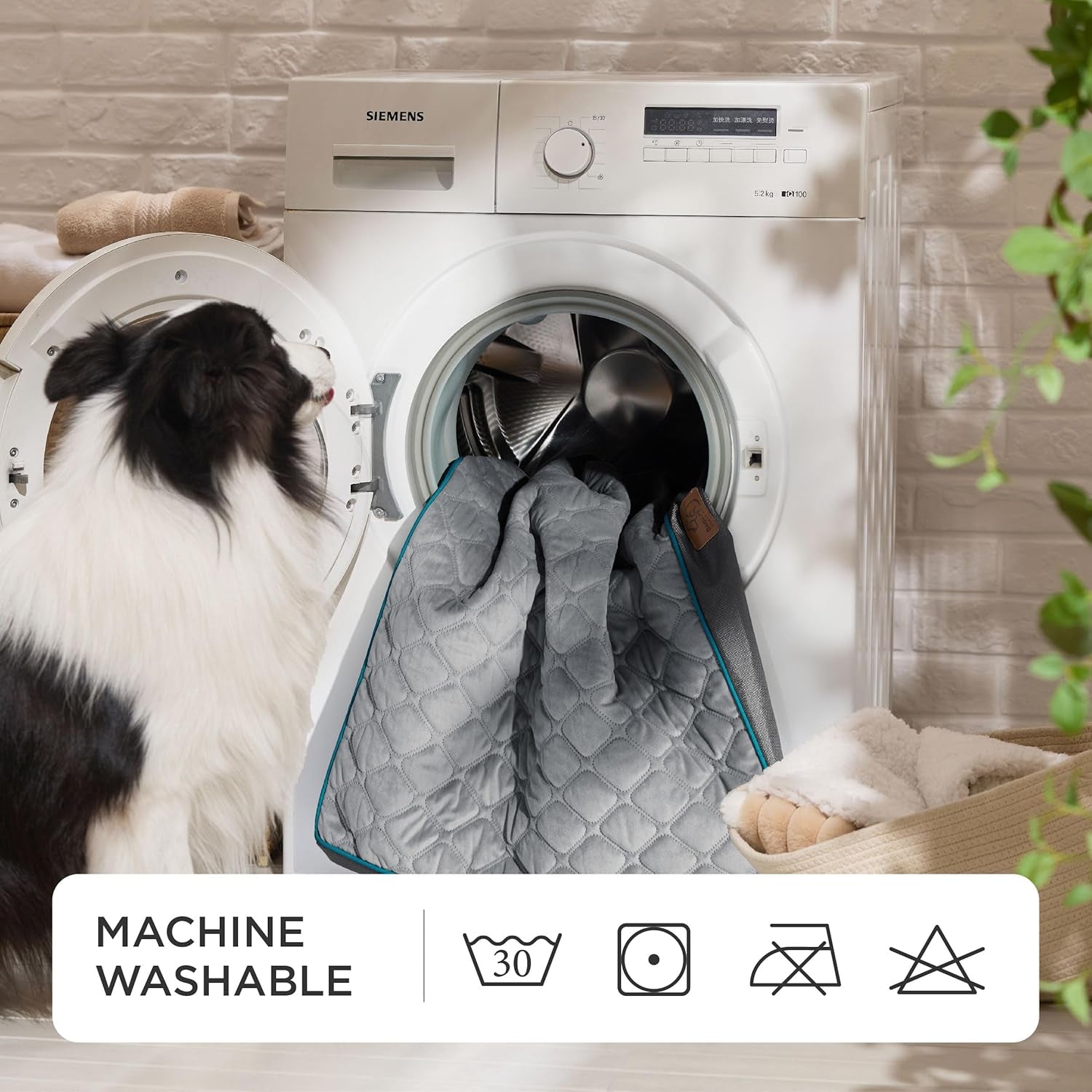 Orthopedic Dog Bed for Large Dogs - Memory Foam, 2-Layer Thick Pet Bed with Removable Washable Cover and Waterproof Lining (36X27X3.5 Inches), Dog Mattress, Grey