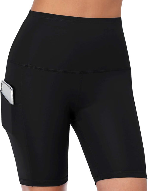Load image into Gallery viewer, Women'S High Waist Spandex Yoga Shorts for Bike Running Two Side Pockets
