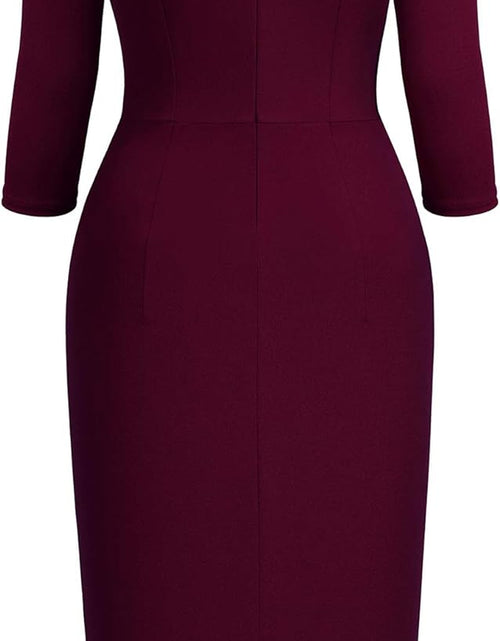 Load image into Gallery viewer, Women'S Retro Half Collar Ruffle Style Cocktail Pencil Dress
