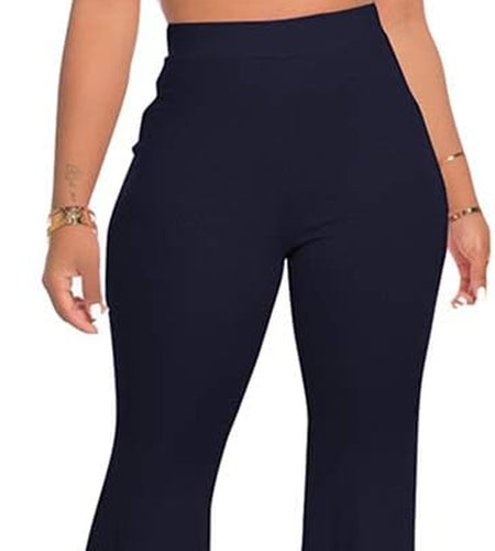 2 Piece Outfits for Women Workout Sets - Sexy Crop Top + High Waisted Flared Long Pant Sets Track Suits Yoga Sports