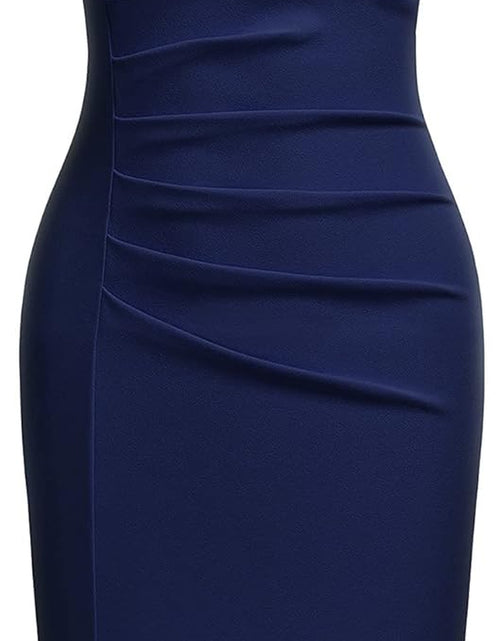 Load image into Gallery viewer, Women'S Retro Ruffle Sleeveless Cocktail Party Pencil Dress
