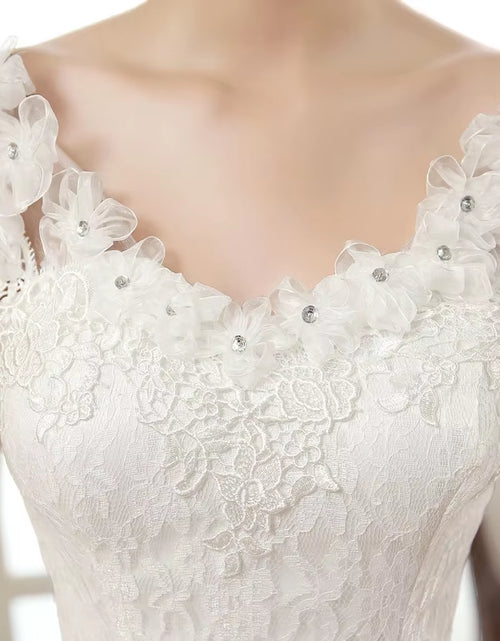 Load image into Gallery viewer, Yc-X01#Lace up Wedding Dress Prom Ball Gown Wholesale Cheap Dresses Bride Married Pregnant Wholesale Party Customize Large Size
