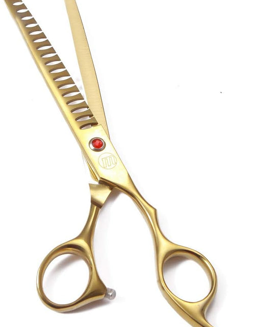 Load image into Gallery viewer, Professional Dog Grooming Scissors Set, 7 Inch/8 Inch Pet Grooming Scissors Chunkers Shears for Dog, Curved Dog Grooming Scissors, Thinning Shears for Dog with Grooming Comb
