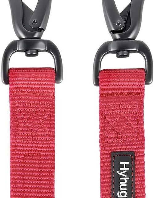 Load image into Gallery viewer, Traffic Nylon 18 Inches Short Leash with Soft Neoprene Padded Handle for Giant Large Medium Boy and Girl Dogs - Professional Training, Daily Use Walking. (Red)

