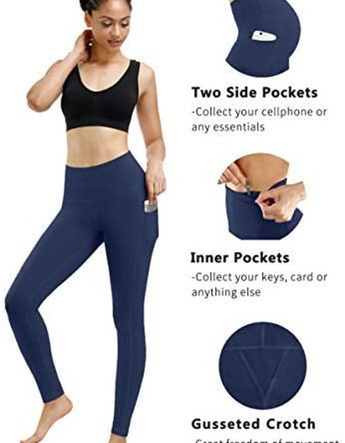 Load image into Gallery viewer, 3 Pack High Waist Yoga Pants,Yoga Pants for Women Tummy Control Workout Pants 4 Way Stretch Leggings with Pockets
