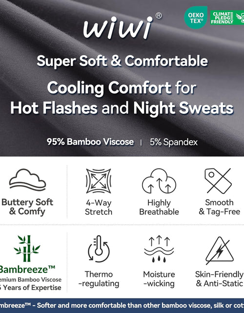 Load image into Gallery viewer, Women'S Nightgowns Soft Bamboo Pajamas 3/4 Sleeves Sleep Shirt Lightweight Nightshirts plus Size Sleepwear S-4X
