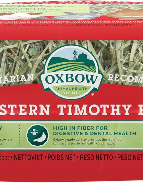 Load image into Gallery viewer, Animal Health Western Timothy Hay - All Natural Hay for Rabbits, Guinea Pigs, Chinchillas, Hamsters &amp; Gerbils -Veterinarian Recommended- Grown in the USA-90 Oz.
